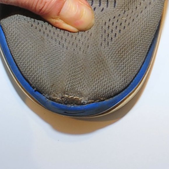 Men's Nike Flex Running Shoe Sneaker Size 9 Gray & Royal Blue RN 830369-004 - Picture 9 of 10